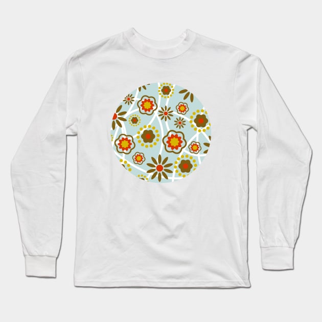 Floral Pattern Long Sleeve T-Shirt by soniapascual